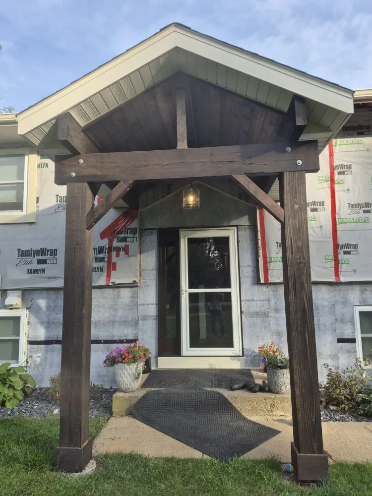 Timber Entry Roof & Soffit Lighting